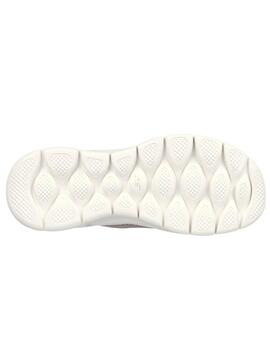 Zapatilla Skechers Go Walk Flex Beige Mujer