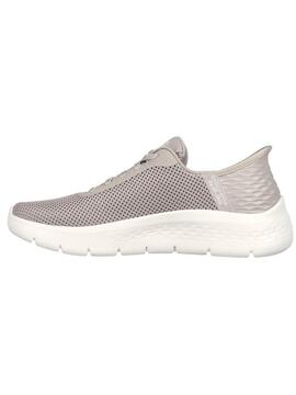 Zapatilla Skechers Go Walk Flex Beige Mujer