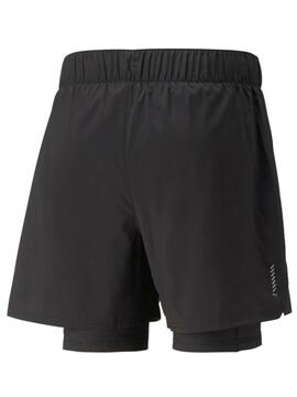 Pantalon Corto Puma Running 5' 2in1  Negro Hombre