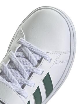 Zapatilla Adidas Grand Court Bco/Verde Niñ@