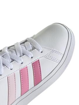 Zapatilla Adidas Grand Court Bco/Rosa Nujer