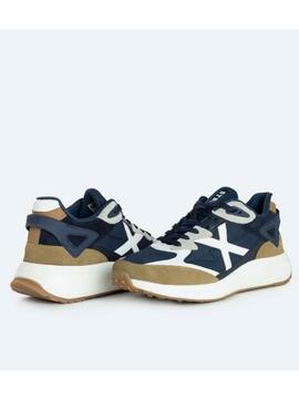 Zapatilla Munich Tip 20 Marino/Verde Hombre