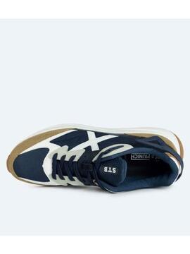 Zapatilla Munich Tip 20 Marino/Verde Hombre