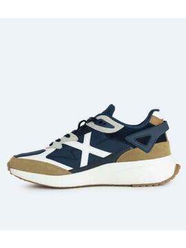 Zapatilla Munich Tip 20 Marino/Verde Hombre