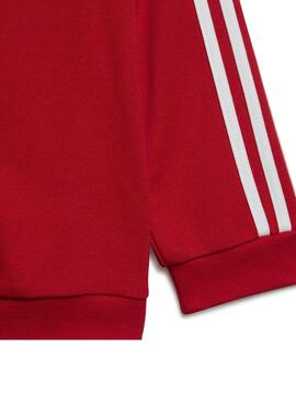 Chandal Adidas Rojo Negro Bebe