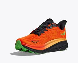 Zapatilla Hoka Clifton 9 Naranja/Negro Hombre