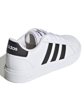 Zapatilla Adidas Grand Court Bco/Negro Unisex