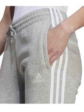 Pantalon Adidas 3S FZ Gris Mujer