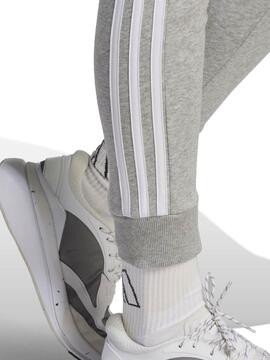 Pantalon Adidas 3S FZ Gris Mujer