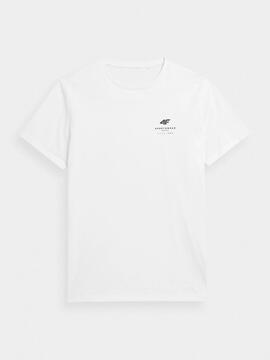Camiseta 4F Blanca Hombre
