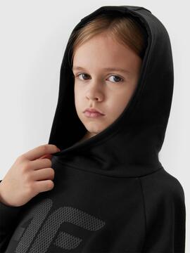 Sudadera 4F Negra Niño