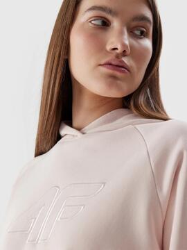Sudadera 4F Crema Mujer