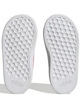 Zapatilla Adidas Grand Court Bco/Rosas Bebe
