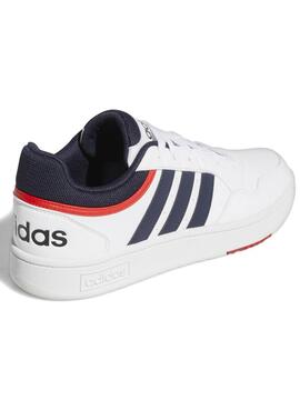 Zapatilla Adidas Hoops Blanco Marino Rojo Hombre