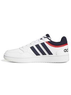 Zapatilla Adidas Hoops Blanco Marino Rojo Hombre