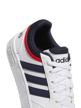 Zapatilla Adidas Hoops Blanco Marino Rojo Hombre