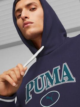 Sudadera Puma Squad Marino/Verde Hombre