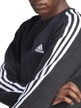 Sudadera Adidas 3S Negro Hombre