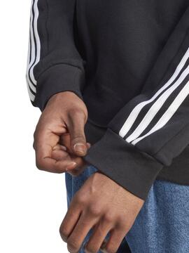 Sudadera Adidas 3S Negro Hombre