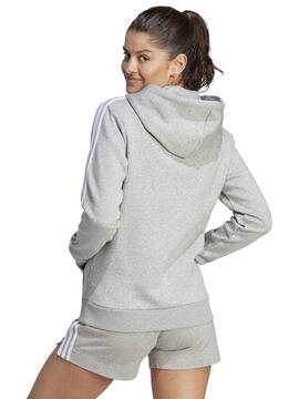 Chaqueta Adidas 3S Gris Mujer