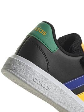 Zapatilla Adidas Grand Court Negro/Colores Unisex
