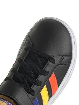 Zapatilla Adidas Grand Court Negro/Colores Unisex