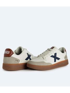 Zapatilla Munich Legit  Beige Gris Granate Hombre