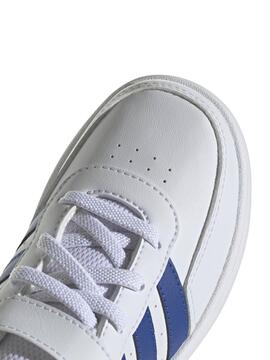 Zapatilla Adidas Breaknet Bco/Azul Niño