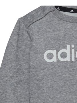 Chandal Adidas Lin Gris Bebe