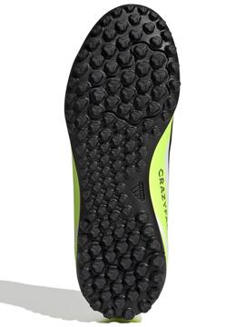 Bota Futbol Adidas Crazyfast Turf Bco/Amarillo