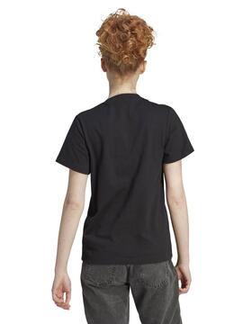 Camiseta Adidas Doodle Negro/Lila Mujer