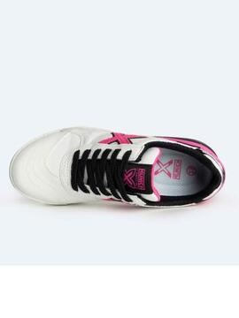 Zapatilla Munich G-3 Indoor Blanco Rosa Niñ@