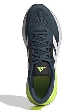 Zapatilla Adidas Questar Verde/ Fosforito Hombre