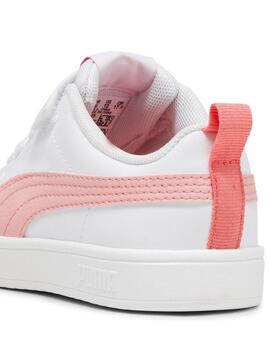 Zapatilla Puma Rickie Blanco Rosa Niña