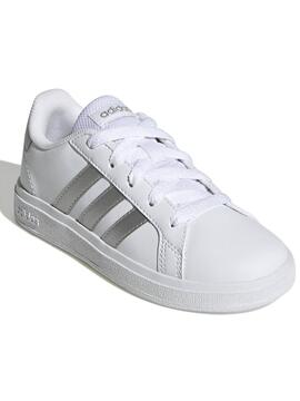 Zapatilla Adidas Grand Court Bco/Gris Unisex