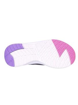 Zapatilla Skechers Dynamic Treal WP Azul/Lila Niña