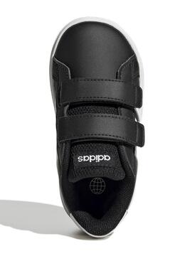 Zapatilla Adidas Grand Court Negro/Bco Bebe