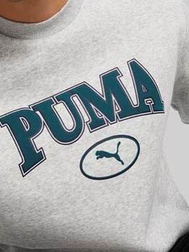 Sudadera Puma Squad Crew Gris Hombre