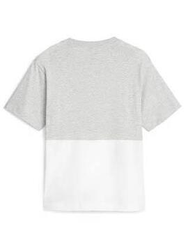 Camiseta Puma Gris Blanca Mujer