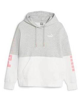 Sudadera Puma Gris Blanco Mujer