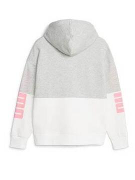 Sudadera Puma Gris Blanco Mujer