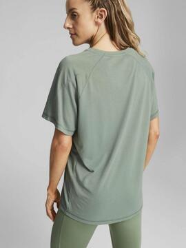 Camiseta Puma Evostripe Verde Mujer