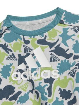 Chandal Adidas AOP Dino Verdes Bebe