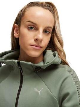 Chaqueta Puma EVO Full-Zip Verde Mujer