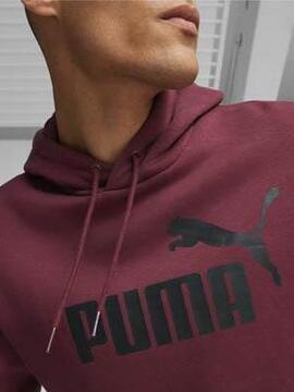 Sudadera Puma Ess Big Logo Granate Hombre