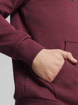 Sudadera Puma Ess Big Logo Granate Hombre