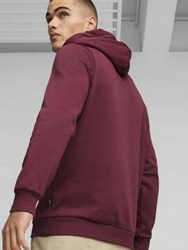 Sudadera Puma Ess Big Logo Granate Hombre