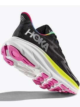 Zapatilla Hoka Clifton 9 Negro/Multi Hombre