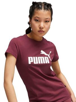 Camiseta Puma Ess Granate Mujer