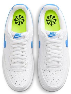 Zapatilla Nike Court Vision Blanco/Azul Unisex